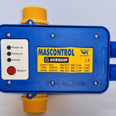 Acequip Mascontrol pump pressure controller front view
