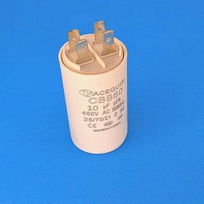 10yF plastic capacitor