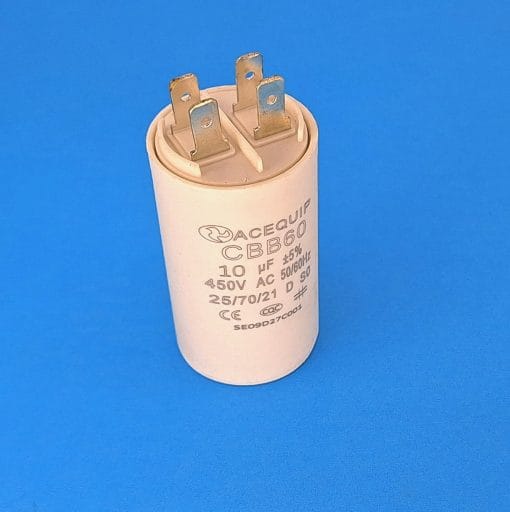10yF plastic capacitor