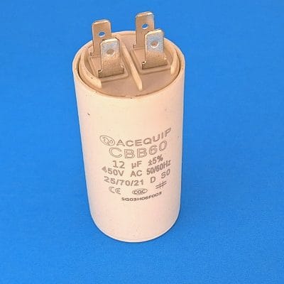 12yF plastic capacitor