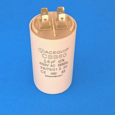 14yF plastic capacitor