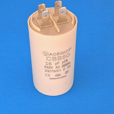 16yF plastic capacitor