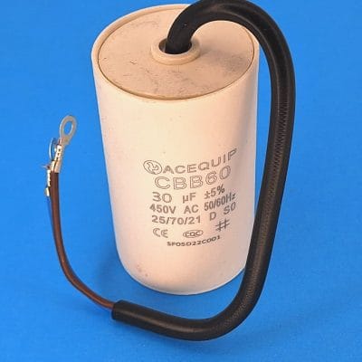 30yF plastic capacitor with lead