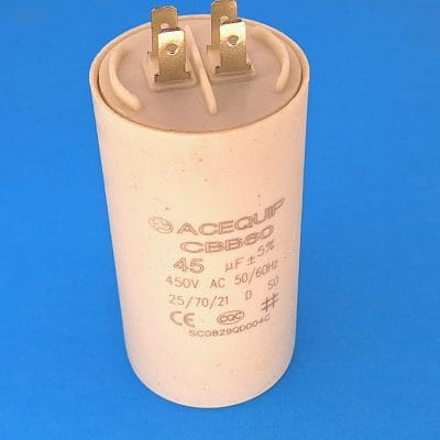 45yF plastic capacitor